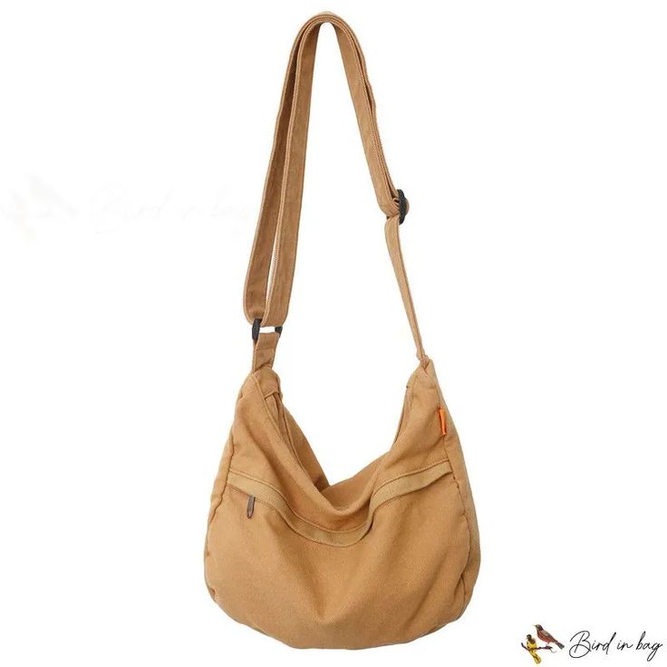 Bird in Bag - Bag female washed canvas bag fashion popular large capacity loaded crossbody bag literary single shoulder bag men Korean Messenger Bag, Green Canvas Bag, Women Backpack Travel, Hobo Crossbody Bag, Daily Bag, Canvas Messenger Bag, Handbags Casual, Elegante Casual, Canvas Crossbody Bag