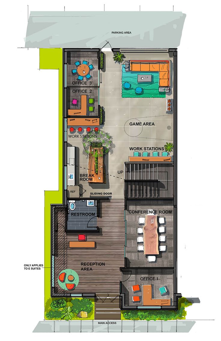 the floor plan for an apartment building