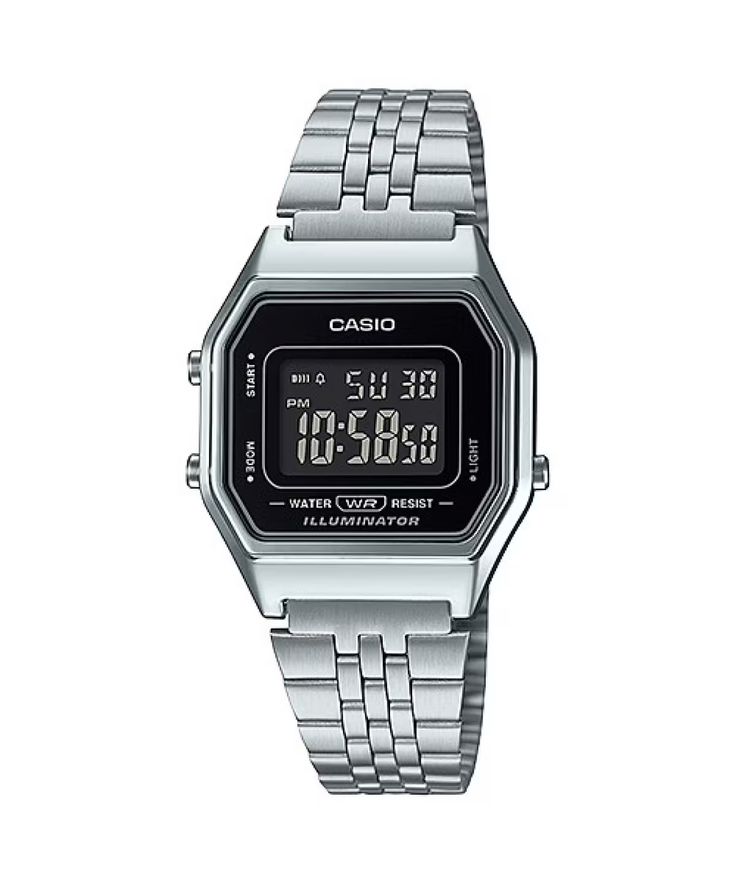 LA680WA-1B | CASIO Casio Silver Watch, Casio Quartz, Casio Digital, Casio Vintage, Casio Classic, Retro Watches, Unisex Watches, Women Wrist Watch, G Shock