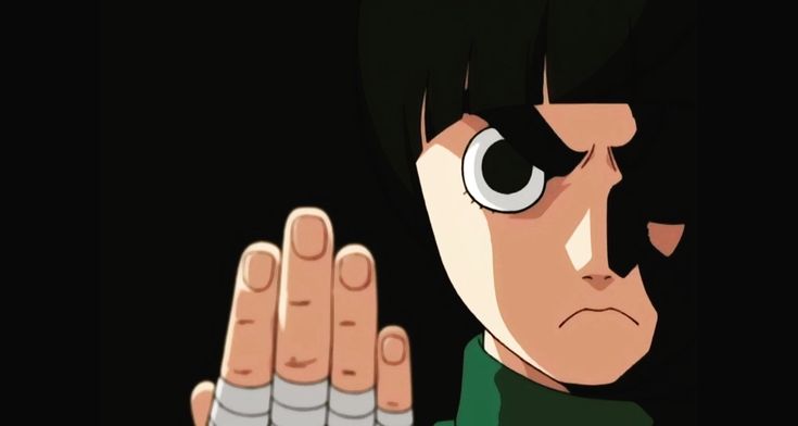 an anime character holding his hand up in the air with one hand and two fingers out