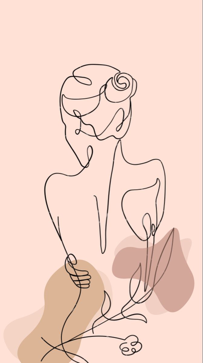 a line drawing of a woman sitting on the ground with her hands behind her head