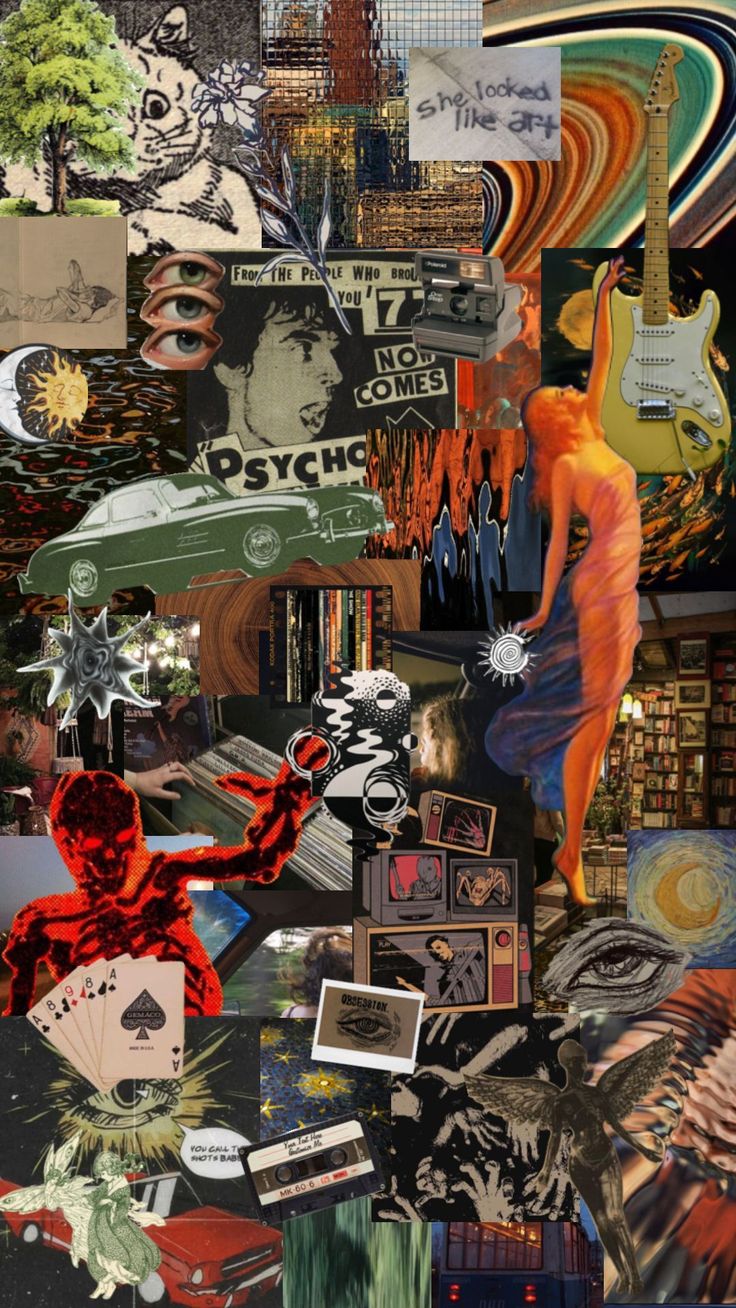 a collage of various images with different things on them, including an image of a man