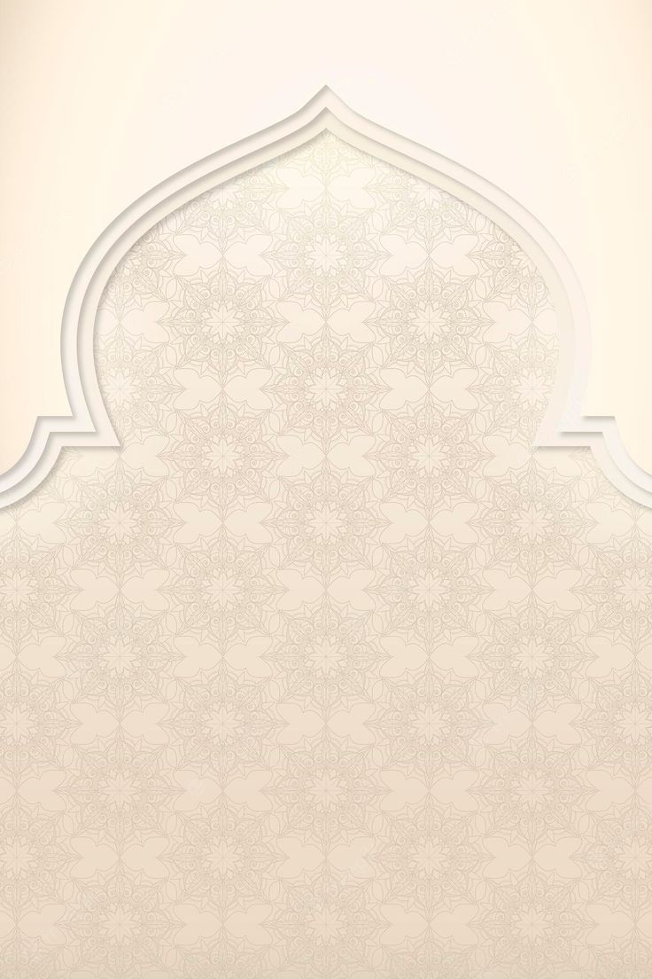 an ornate wallpaper with white and beige designs on the edges, in front of a light colored background