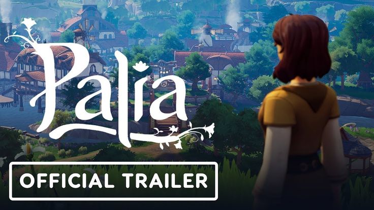 the video game's trailer for pala features an animated character looking over a town