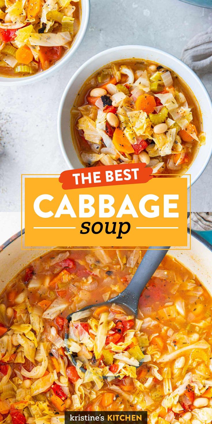 the best cabbage soup is in two bowls