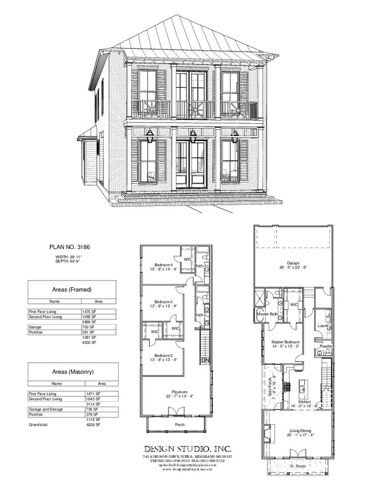 the floor plan for a two story house