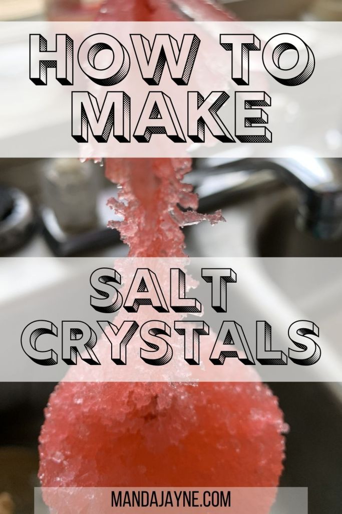 how to make salt crystals with text overlay