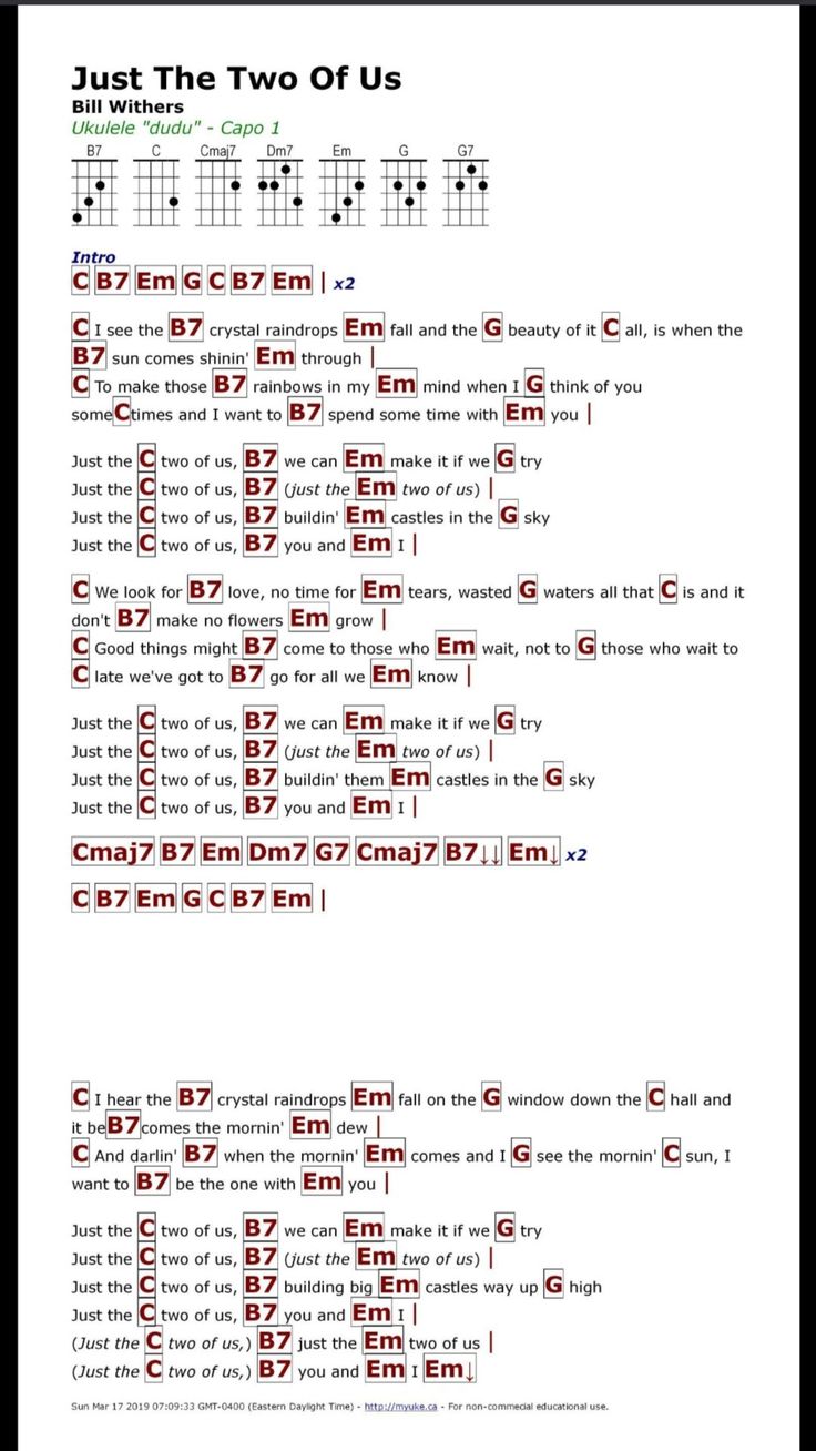 the guitar chords are arranged in red and black