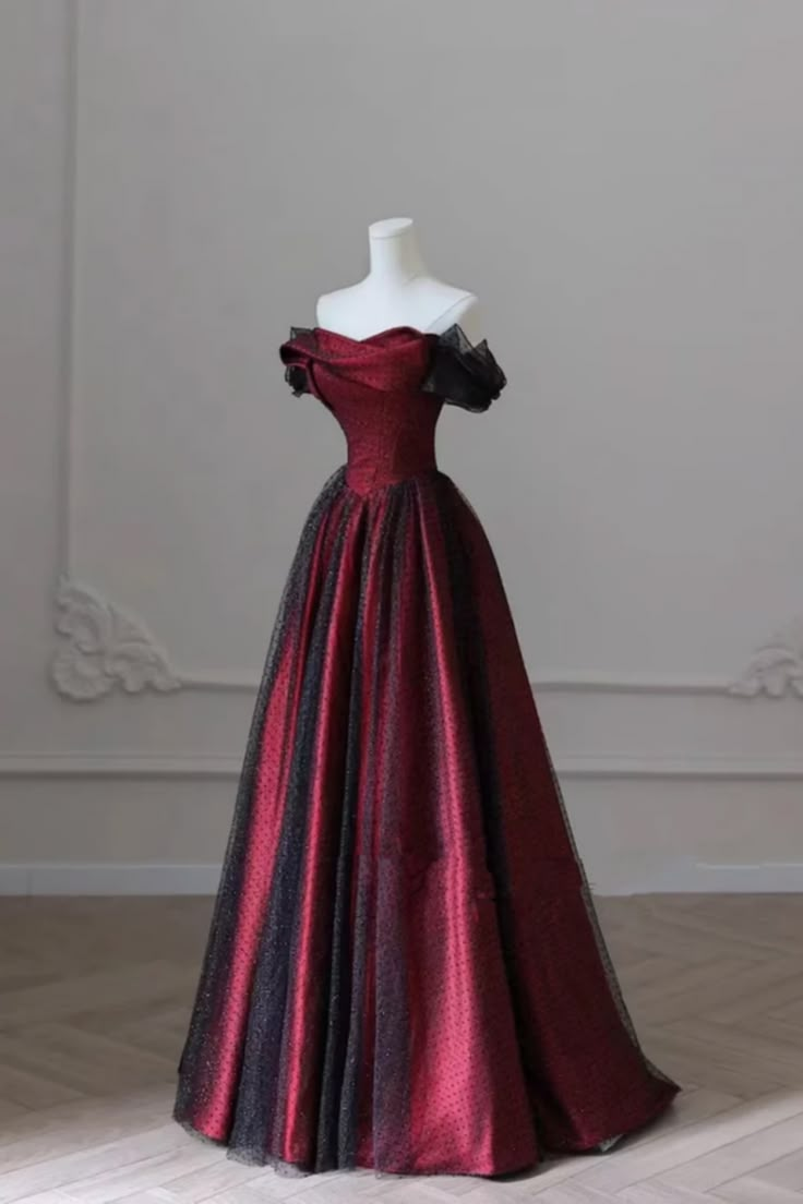 Elegant Long Prom Dresses, Simple Tulle Prom Dress, Red Dress With Black Lace Overlay, Black Long Prom Dress, Elegant Red Prom Dress, Black Red Prom Dress, Prom Dresses Red And Black, Redprom Dress, Elegant Long Red Dress