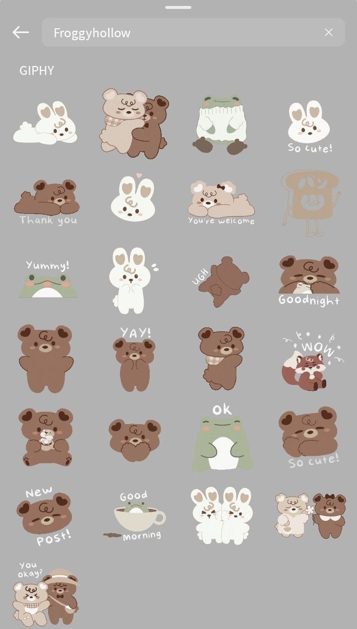 the bear stickers are all different colors and sizes, but there is no image on them