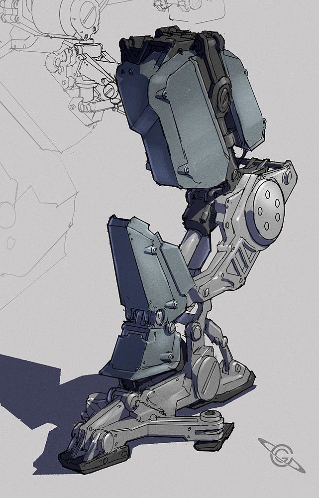 an image of a robot that is standing up