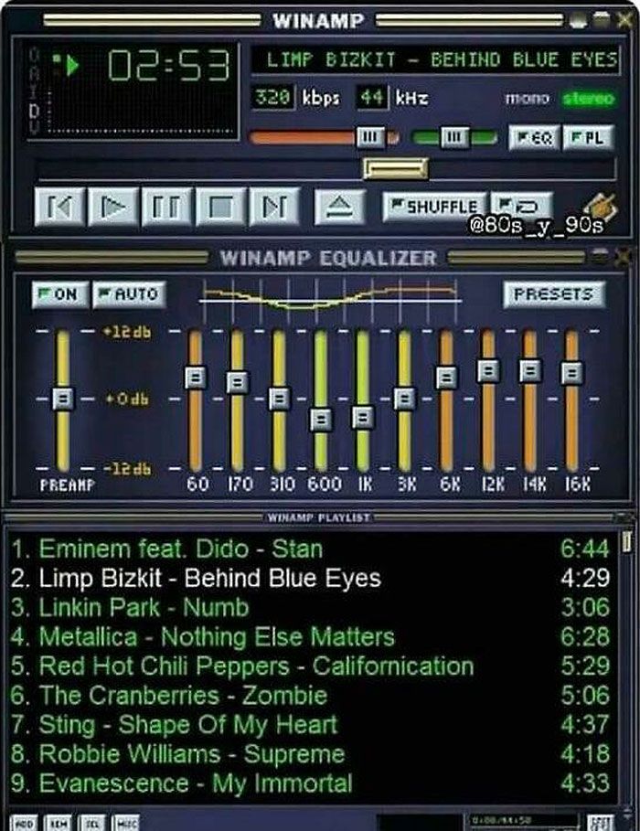 an old computer screen with many different types of sound waves and other electronic equipment on it