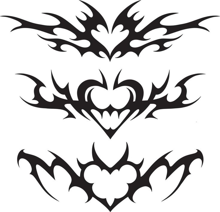 Neo tribal y2k tattoo with heart shape. Cyber sigilism style hand drawn ornaments. Vector illustration of black gothic tribal tattoo designs Graphic Heart Tattoo, Tato Design, Graphic Tattoos, Cactus Tattoos, Y2k Tattoo, Tattoo Ideas Back, Tattoos Matching, Tattoo Background, Tattoo Ideas Easy