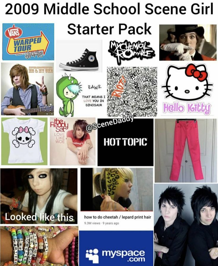 2000s Emo Starter Pack, Emo Starter Kit, Emo Starter Pack, Cringe Culture, Scene 2000s, Emo Memes, Rawr Xd, Warped Tour, Scene Girls