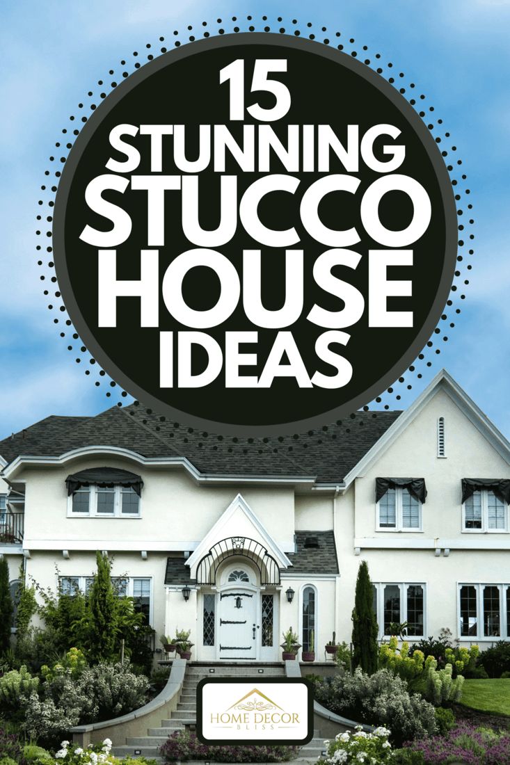 a white house with the words 15 stunning succo house ideas in front of it