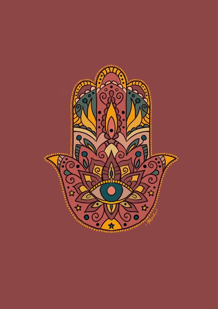 a hamsa with an eye on it