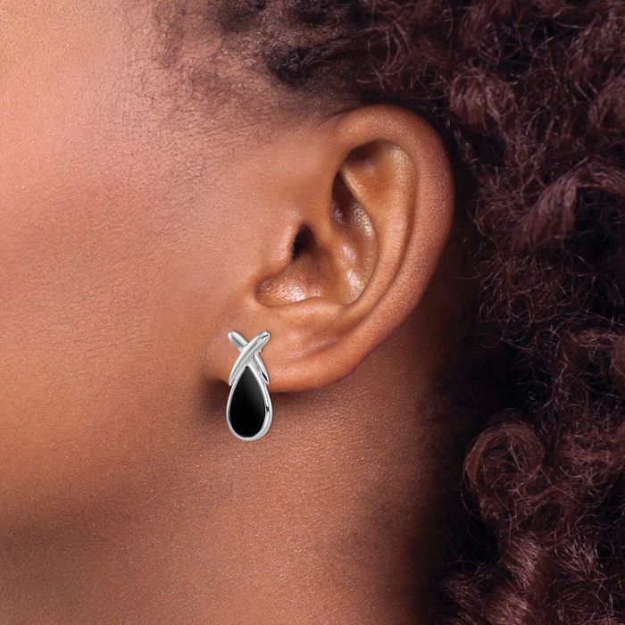 Black Statement Earrings, Nature Earrings, White Earrings, Onyx Stone, Fine Jewelry Gift, Selling Jewelry, Earring Backs, Teardrop Earrings, Black Onyx