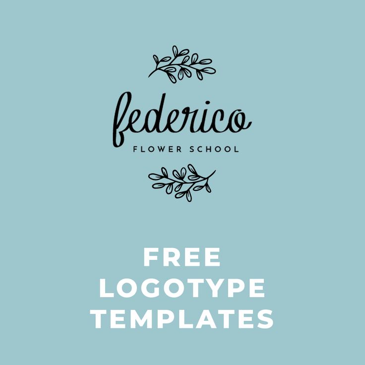 the free logo templates for flower school