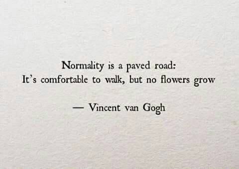 a piece of paper with a quote on it that reads, normally is a paved road it's comfortable to walk, but no flowers grow