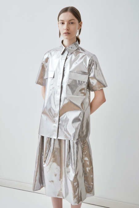 29 - The Cut Metallic Clothing, Futuristic Fashion, Fashion Mode, Fall 2015, Mode Inspiration, Fashion Details, Editorial Fashion, High Fashion, Fashion Photography