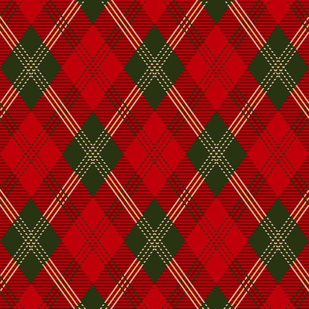 a red and green plaid pattern