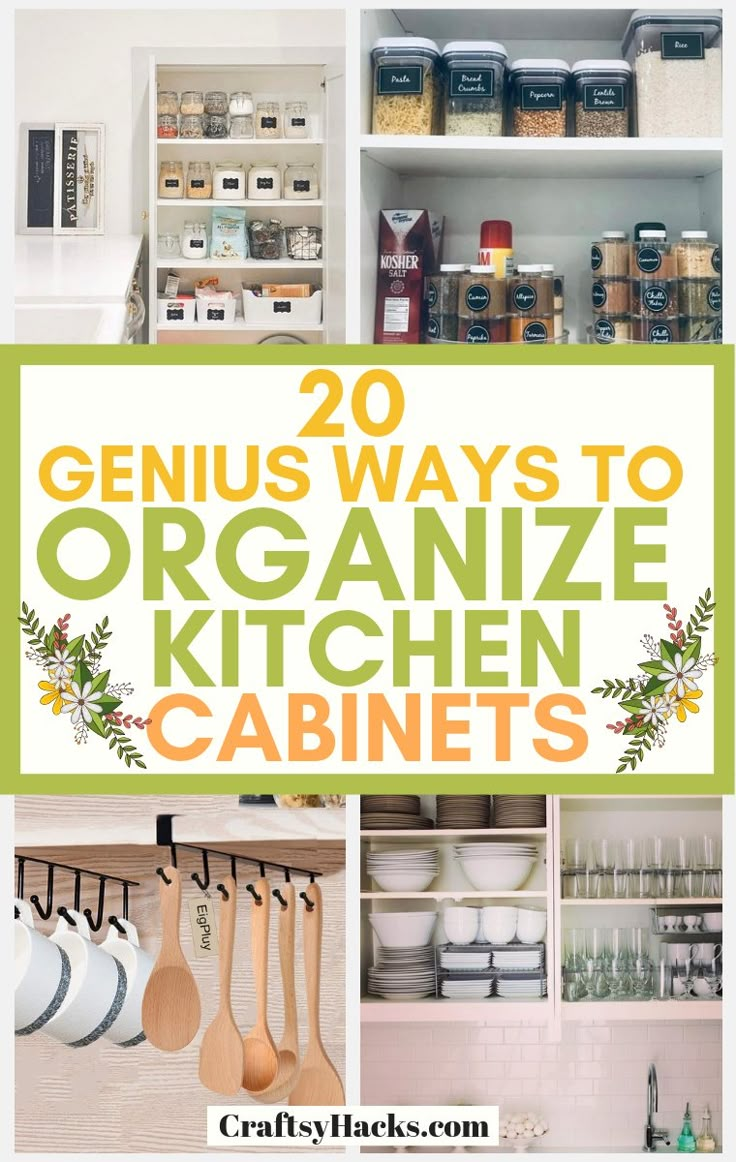 the top ten genius ways to organize kitchen cabinets