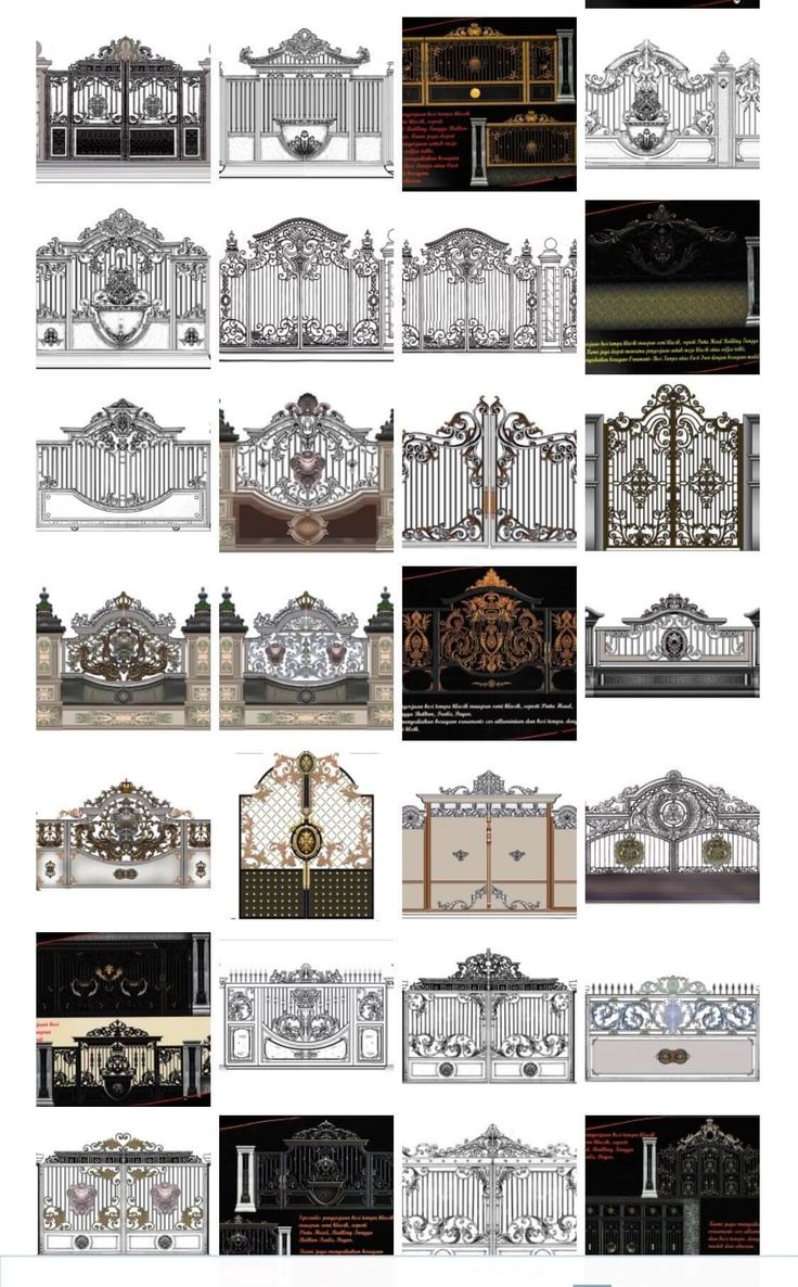 many different types of gates and windows