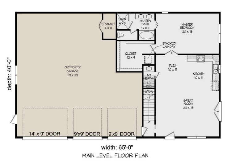 the floor plan for a two story house with an upstairs living room and kitchen area