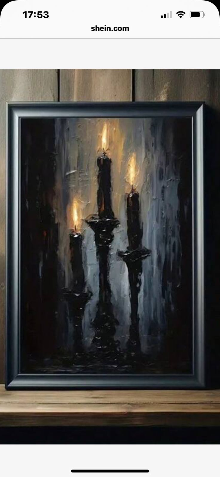 an image of a painting with candles on it