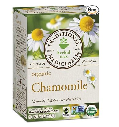 organic chamomile with lavender tea from traditional medicines, 20 count box