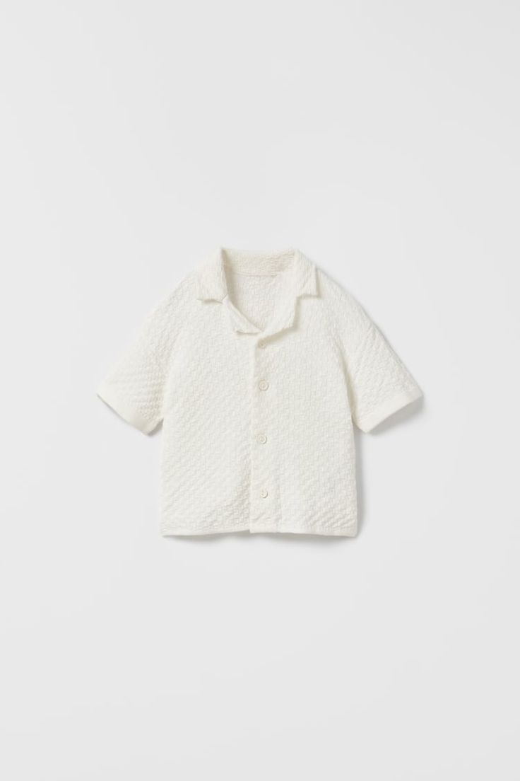 Textured Shirt, Zara Baby, Niece And Nephew, Textured Knit, Knit Shirt, Zara United States, Sporty Style, Waffle Knit, Mommy And Me