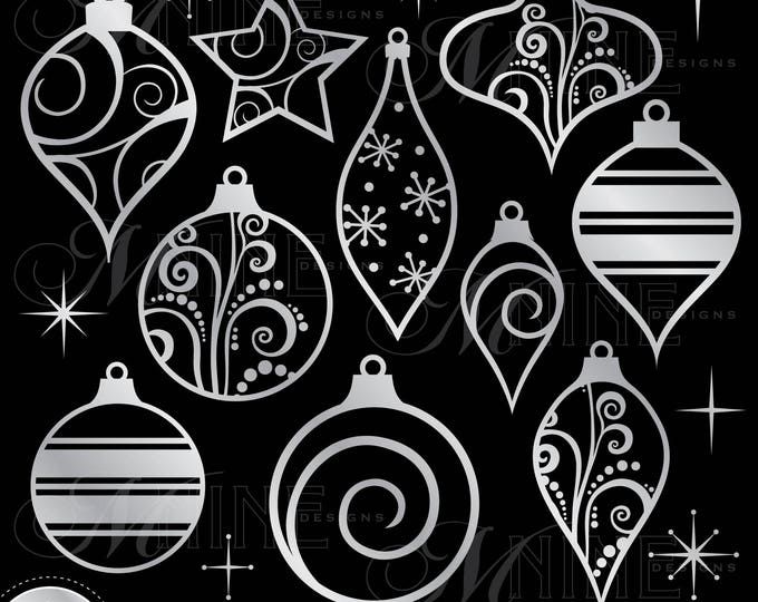 an ornament silhouettes for christmas ornaments