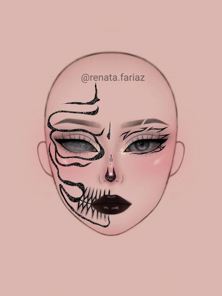 Graphic Halloween Makeup, Pink Graphic Makeup Looks, Halloween Makeup 2024 Trends, Drawing On Face Makeup, Drawn Makeup Looks, Halloween Makeup Ideas 2024, Halloween Makeup 2024, Cool Makeup Looks Creative Halloween, 2024 Makeup Trends