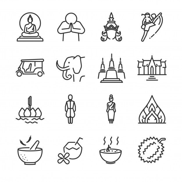 a set of line icons for mexican food and drinks stock photo - image 34987