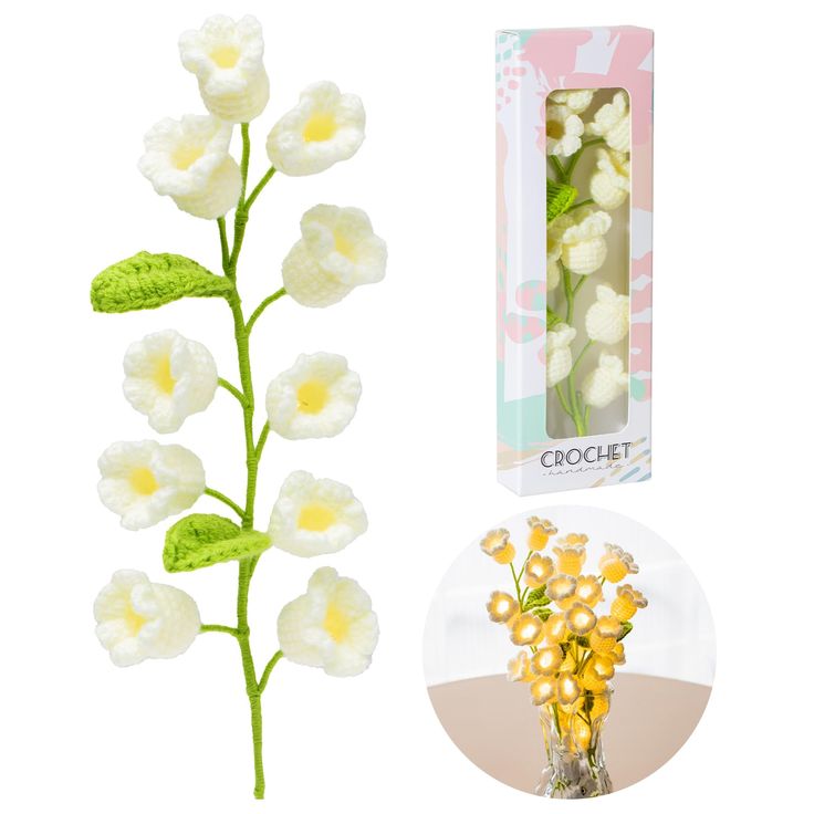 PRICES MAY VARY. 🏘️More Suitable for Home Decor: As a set of lily night light with battery-powered bulbs and no bulky base, they can be easily placed in various vases/pots. Apart from being gifted like real flowers, recipients can seamlessly incorporate handmade crochet flowers into their home decor, making it such a uniquely heartfelt present. Daytime is cute desk lamp's unique eternal decor. Nighttime is the supplement to a cozy ambiance of the bedroom nightstand. 🌼Adorable Flower Lamp: This bouquet of lily of the valley lamp features 10 handcrafted crochet flowers, each containing a bulb, allowing them to function as cute lamp at night. Every recipient of this cute night light will be amazed by the exquisite handiwork and creativity involved. 🎁Package Includes: This thoughtfully cura Lily Of The Valley Room Decor, Lily Of The Valley Lamp, Jocelyn Core, Bouquet Cute, Vases Pots, Lily Of The Valley Bouquet, Crochet Flowers Bouquet, Cute Lamp, Cute Night Lights