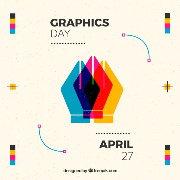 graphic day poster with two hands holding each other and the words graphics day written on it