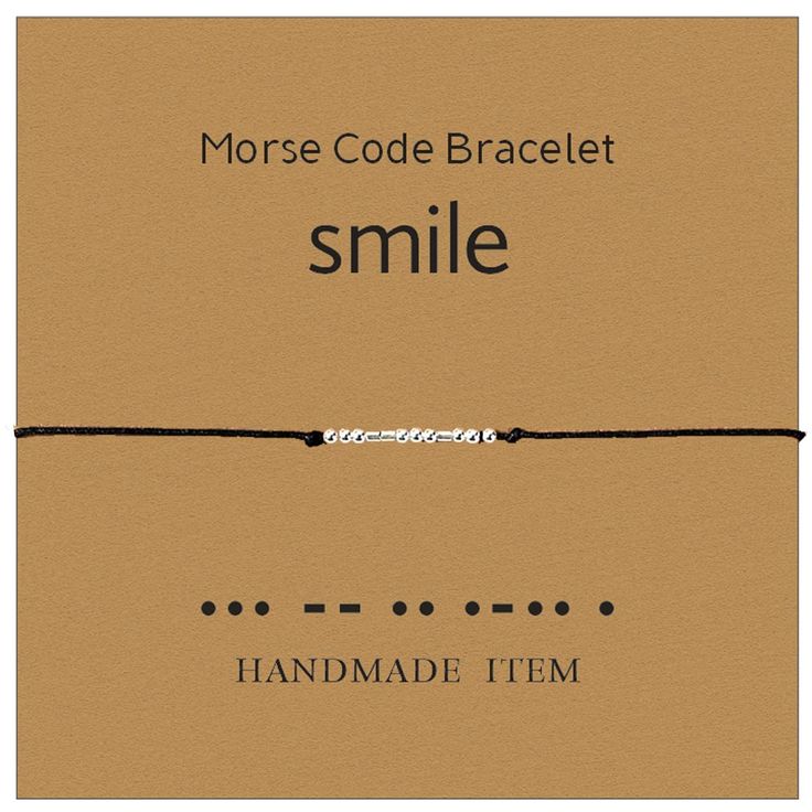 PRICES MAY VARY. 【Morse Code Bracelets】：Morse code is composed of dots and dashes.The international morse code encodes the 26 English letters A through Z. Morse code Bracelets is a good idea to send hidden messages to him or her.A code that belongs exclusively to you, only you know the mystery. 【Material 】:The beads of Smile morse code bracelet are made of stainless steel and are full handmade.Nickel free, lead free, not easy to change color and waterproof. 【Adjustable Sliding Knot】:The Smile Mo International Morse Code, Morse Code Bracelets, Inspirational Gifts For Women, Code Bracelets, Electric Hand Warmer, Jewelry Making Business, Soap On A Rope, Fabric Freshener, Budget Friendly Gift