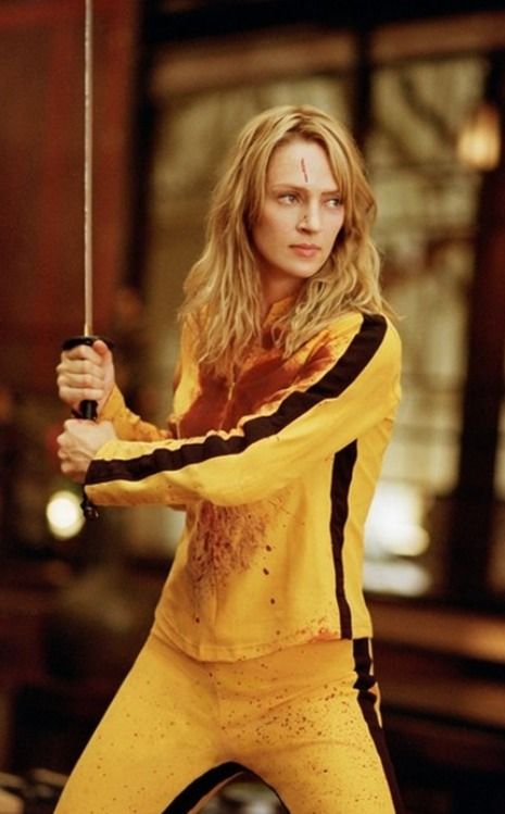 Uma Thurman yellow tracksuit in Kill Bill Kill Bill Vol 1, Quentin Tarantino Movies, Tarantino Films, Emma Peel, Jackie Brown, Ingmar Bergman, Septième Art, I Love Cinema, Harvey Weinstein