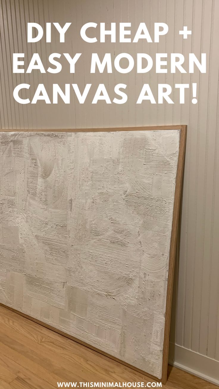 an easy diy cheap and easy modern canvas art