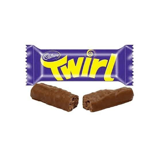 a chocolate bar with the word twirl on it