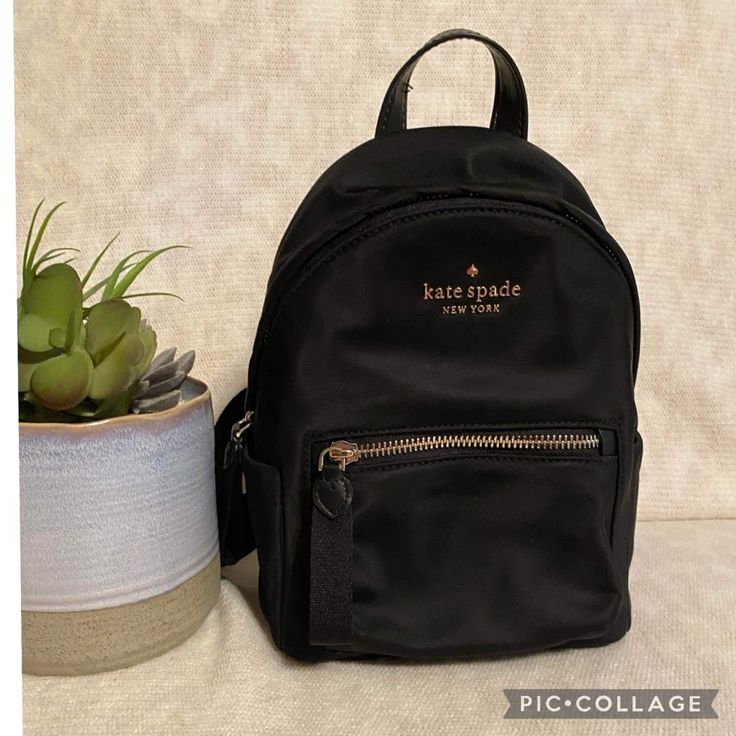 New Without Tag,Never Used Nylon Mini Size Kate Spade Backpack, Cell Phone Holster, Phone Holster, Walker Boots, Fit N Flare Dress, Kate Spade Bags, Mini Backpack, Rain And Snow Boots, Boot Sandals