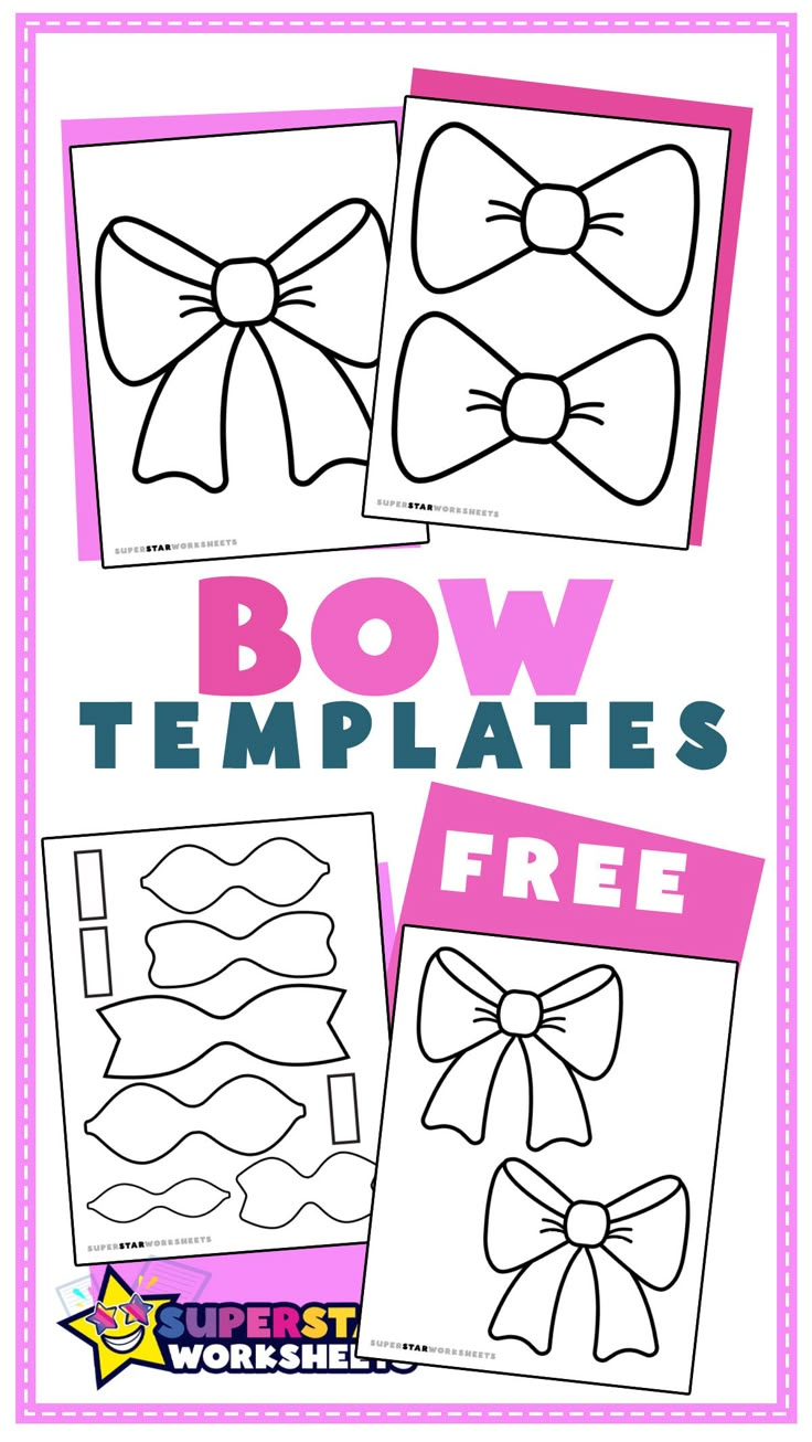 printable bow templates for kids to make