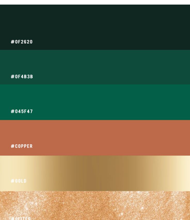 the color palette is gold, green, and brown