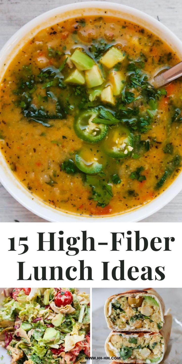 15 high - fiber lunch ideas