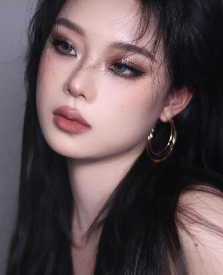 Makeup Layout, Feminine Makeup, Dark Makeup Looks, Asian Makeup Looks, Dark Eye Makeup, Formal Makeup, Ulzzang Makeup, Eye Makeup Pictures, Ethereal Makeup