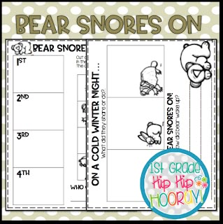 a bear snore worksheet for the first grade student to practice their writing skills