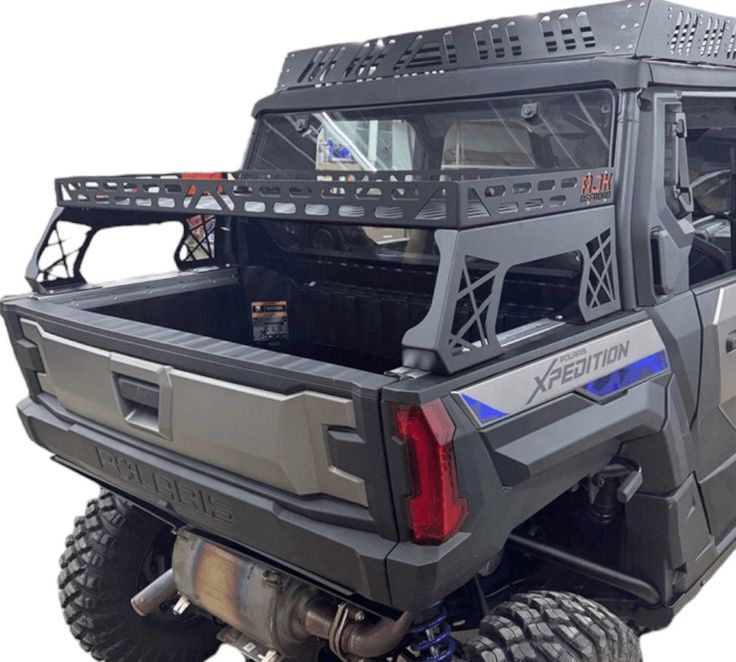 AJK Offroad Short Headache Rack 3/4 Rack | Polaris Xpedition Headache Rack, Polaris Ranger Crew, Dog Box, Maximize Storage, Bed Rails, Above Bed, Polaris Ranger, Storage Solution, Weekend Getaways