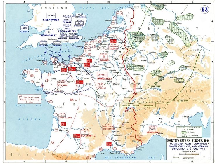 a map of the battle of britain and france, showing major battles in which they took place