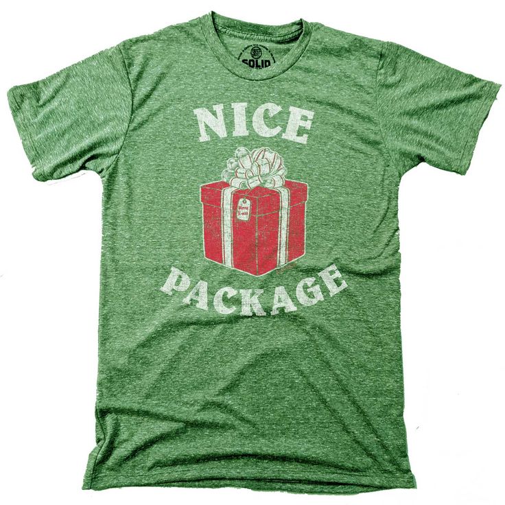 Men's Nice Package Vintage Inspired T-shirt | Funny Christmas Gift Graphic Tee | Solid Threads Funny Cricut Shirts For Men, Men Christmas Shirts, Funny Christmas T-shirts, Cricut Tee Shirt Ideas, Christmas Tshirt Ideas Funny, Christmas Shirt Ideas Funny, Christmas T Shirt Ideas, Airbrush Cookies, Mens Christmas Party Outfit