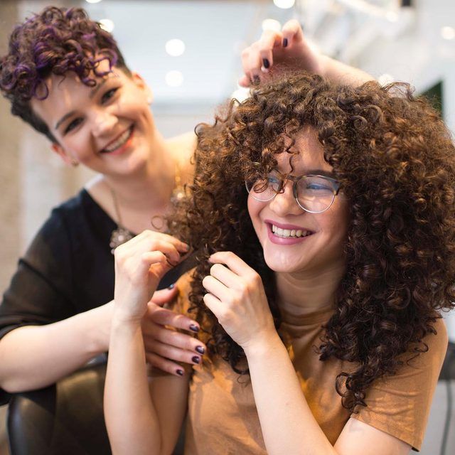 DevaChan Salon - Curly Hair Salon NYC | DevaCurl Curly Hair Stylist, Curly Hair Salon, Perfect Curly Hair, Natural Hair Salons, Deva Curl, Long Hair With Bangs, Curly Hair Care, Curly Hair Cuts, Natural Curls